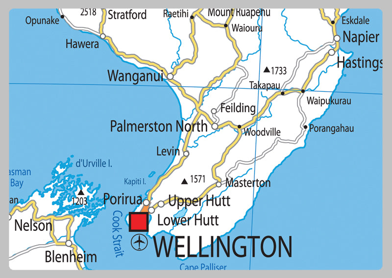 New Zealand Road Map– I Love Maps