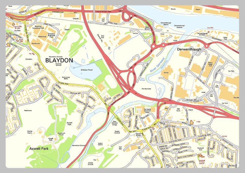 Newcastle Street Map