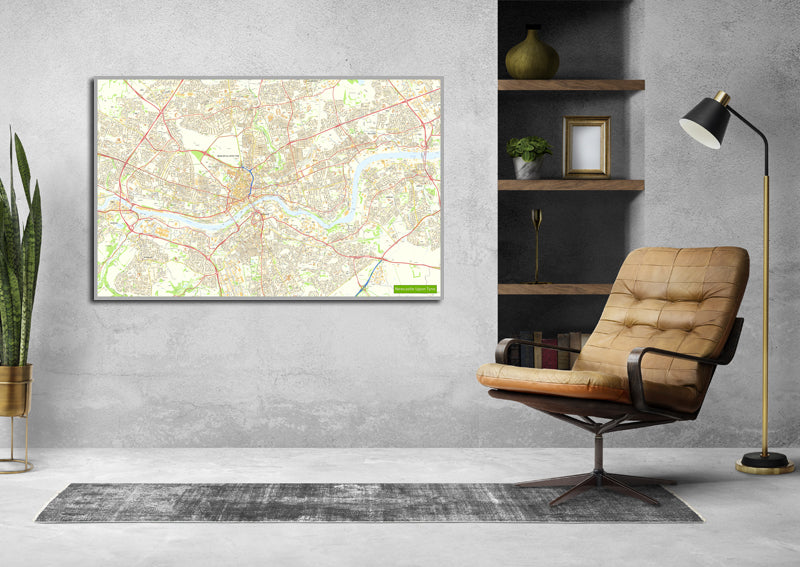 Newcastle Street Map