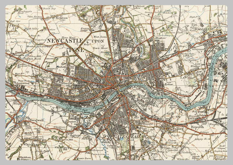 1920 Collection - Newcastle upon Tyne Ordnance Survey Map