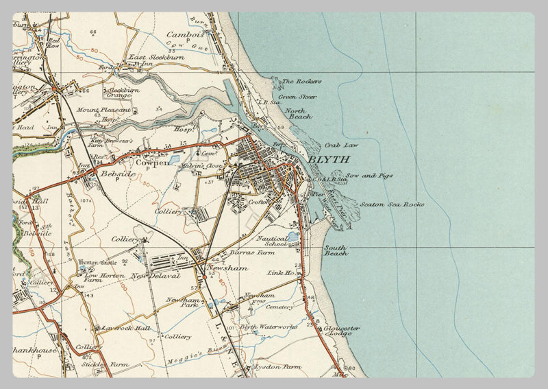 1920 Collection - Newcastle upon Tyne Ordnance Survey Map