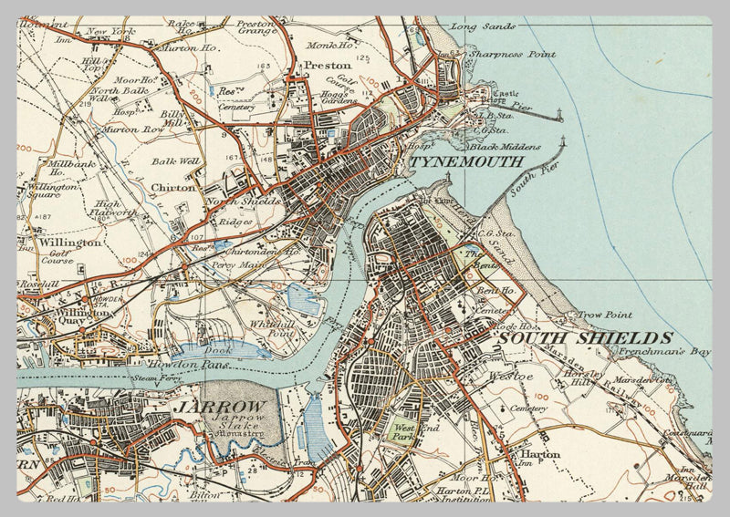 1920 Collection - Newcastle upon Tyne Ordnance Survey Map