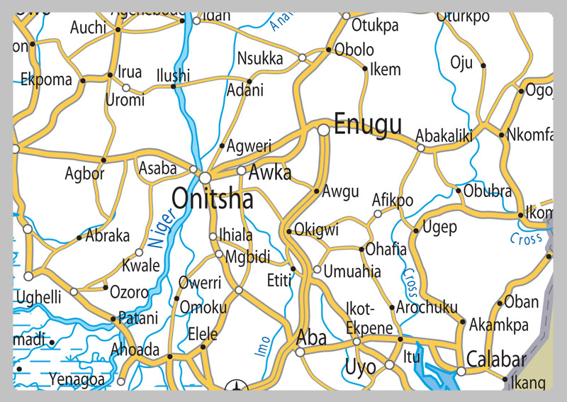 Nigeria Road Map I Love Maps nigeria-road-map-i-love-maps