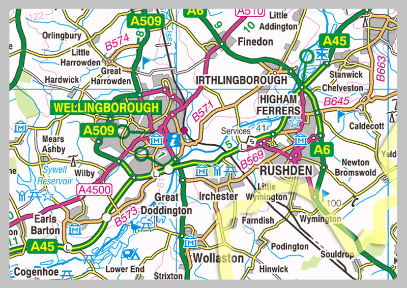 Northamptonshire County Map