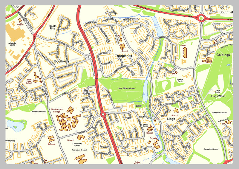 Northampton Street Map