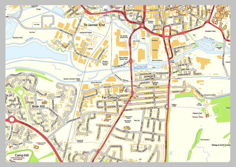 Northampton Street Map