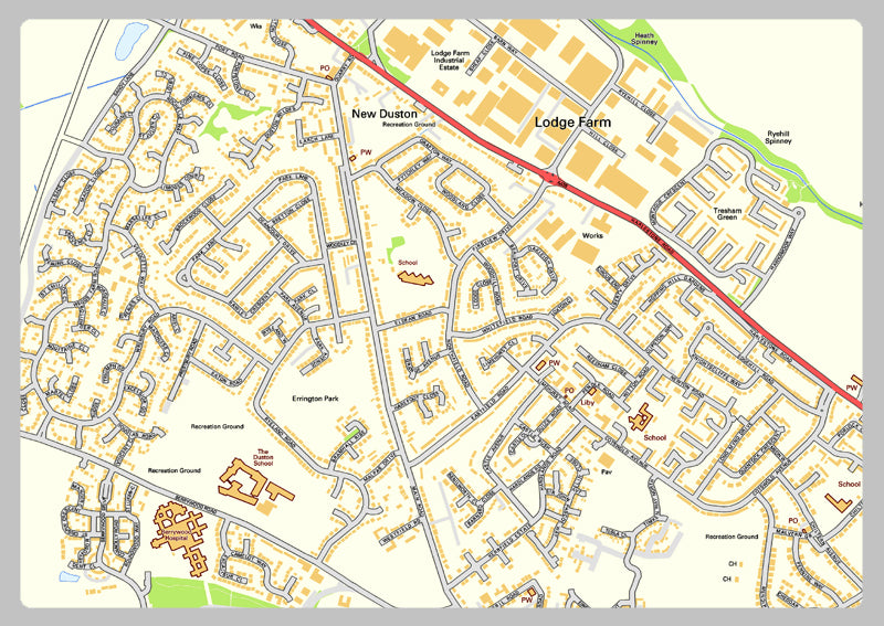 Northampton Street Map