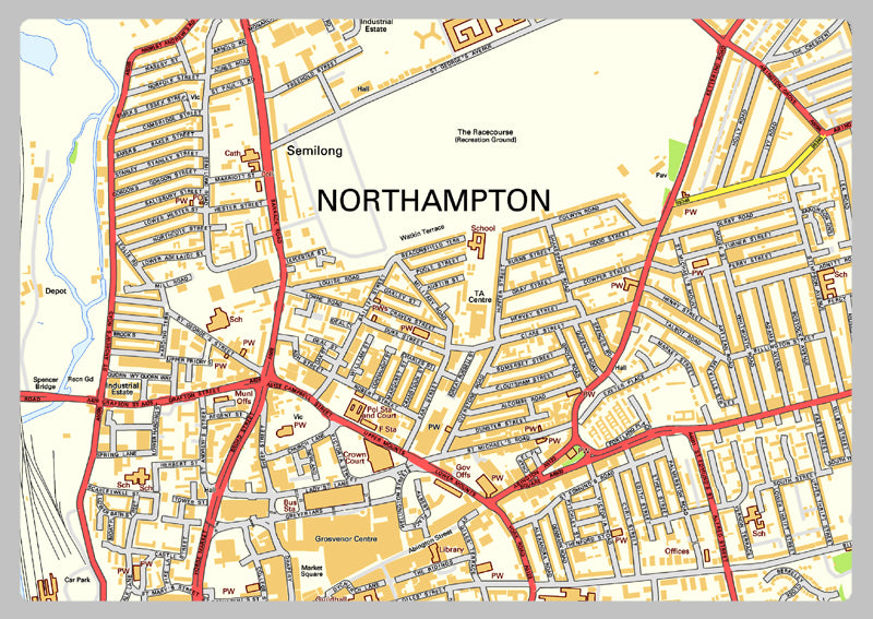 Northampton Street Map