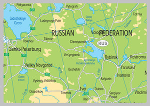 Northern Europe Physical Map– I Love Maps