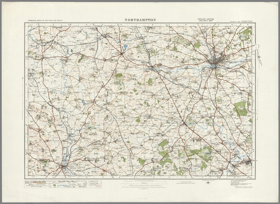 1920 Collection - Northhampton Ordnance Survey Map