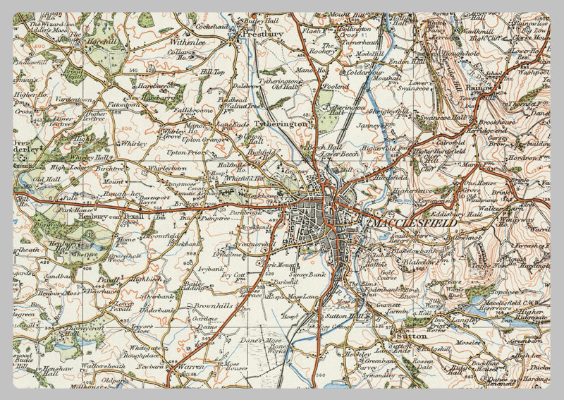 1920 Collection - Northwich & Macclesfield Ordnance Survey Map