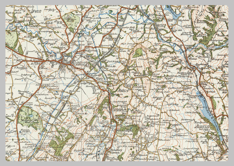 1920 Collection - Northwich & Macclesfield Ordnance Survey Map