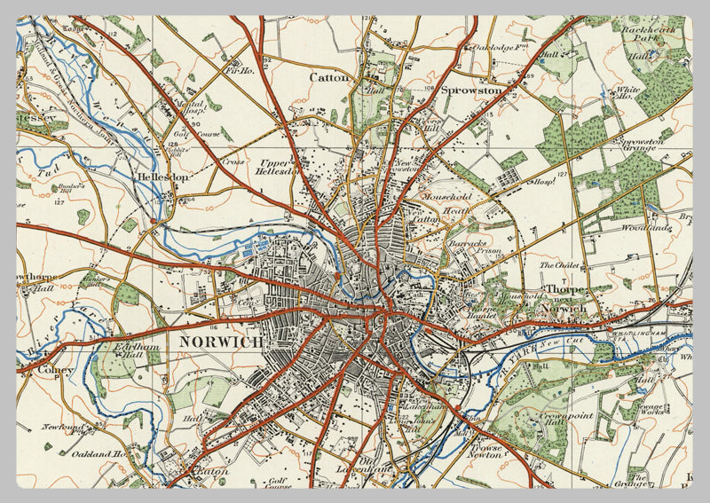 1920 Collection - Norwich & Great Yarmouth Ordnance Survey Map