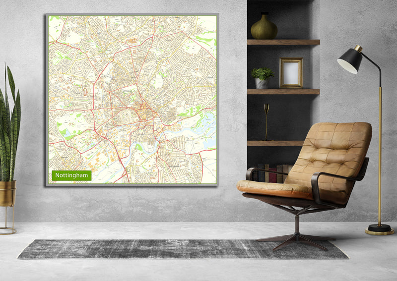 Nottingham Street Map