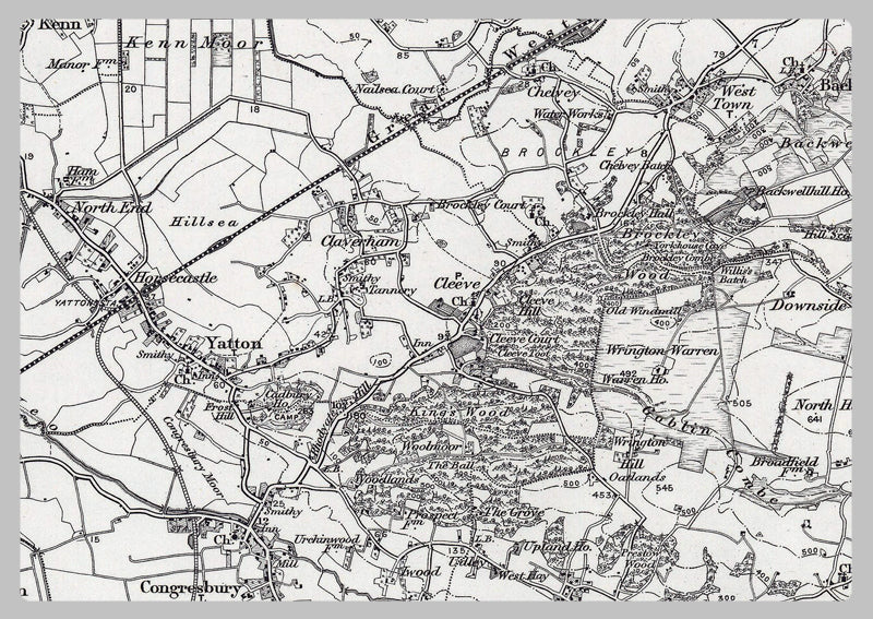 1871 Bristol Ordnance Survey Map