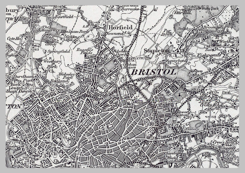 1871 Bristol Ordnance Survey Map