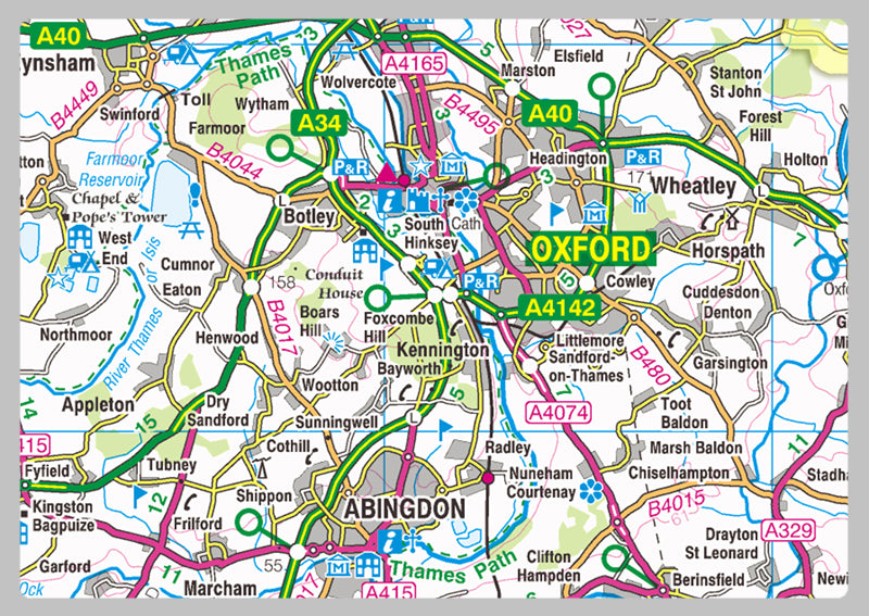 Oxfordshire County Map– I Love Maps