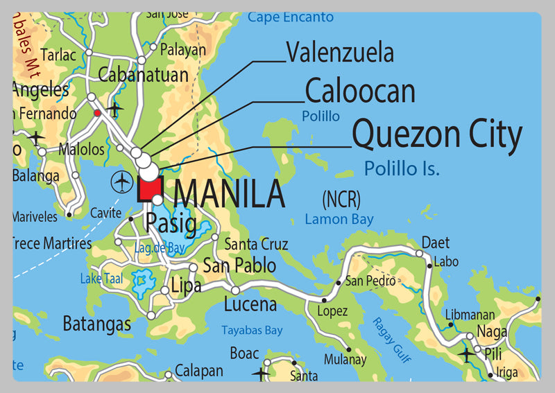 Physical Map of the Philippines - The Oxford Collection