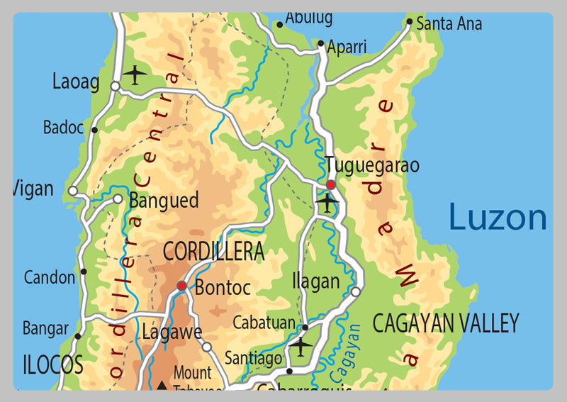 Physical Map of the Philippines - The Oxford Collection