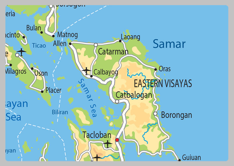 Physical Map of the Philippines - The Oxford Collection