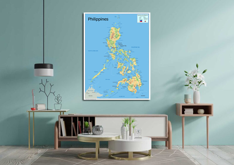 Physical Map of the Philippines - The Oxford Collection