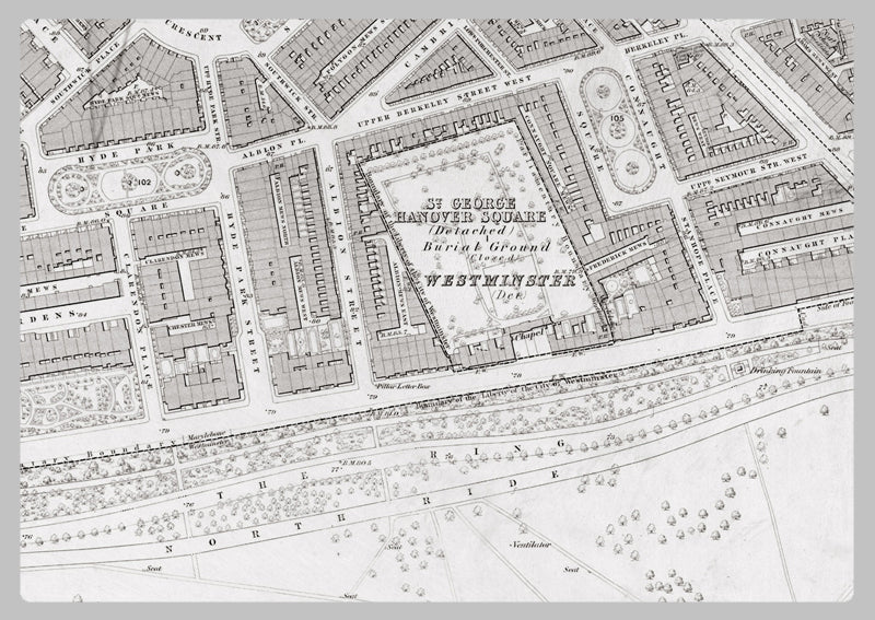 London 1872 Ordnance Survey Map - Sheet XXXIII - Paddington