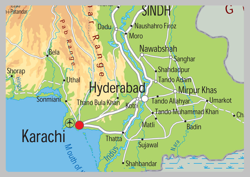 Pakistan Physical Map