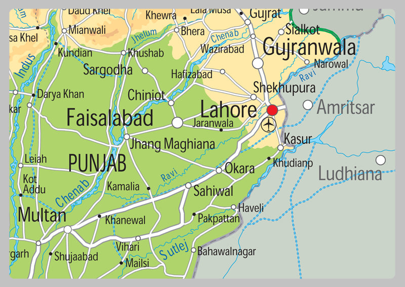 Pakistan Physical Map