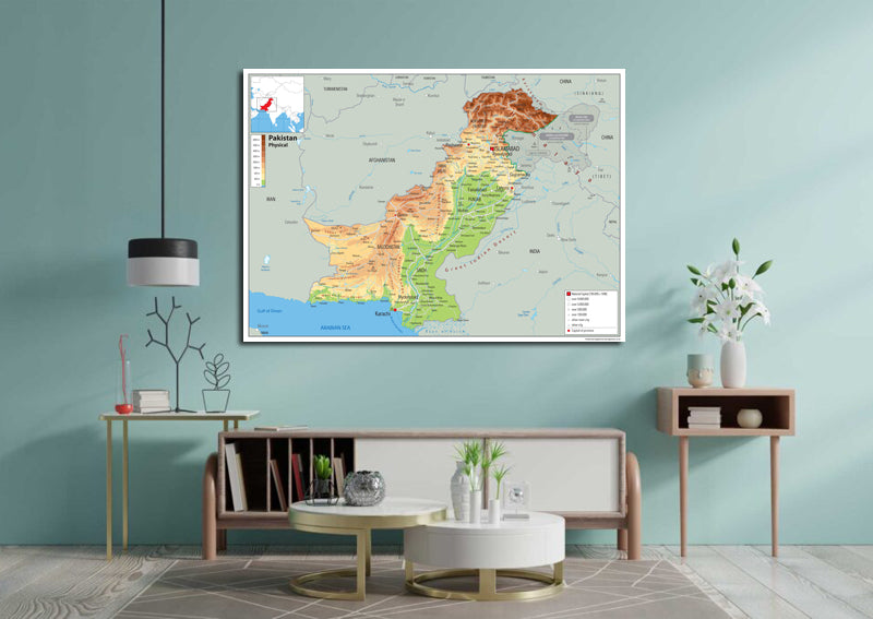 Pakistan Physical Map