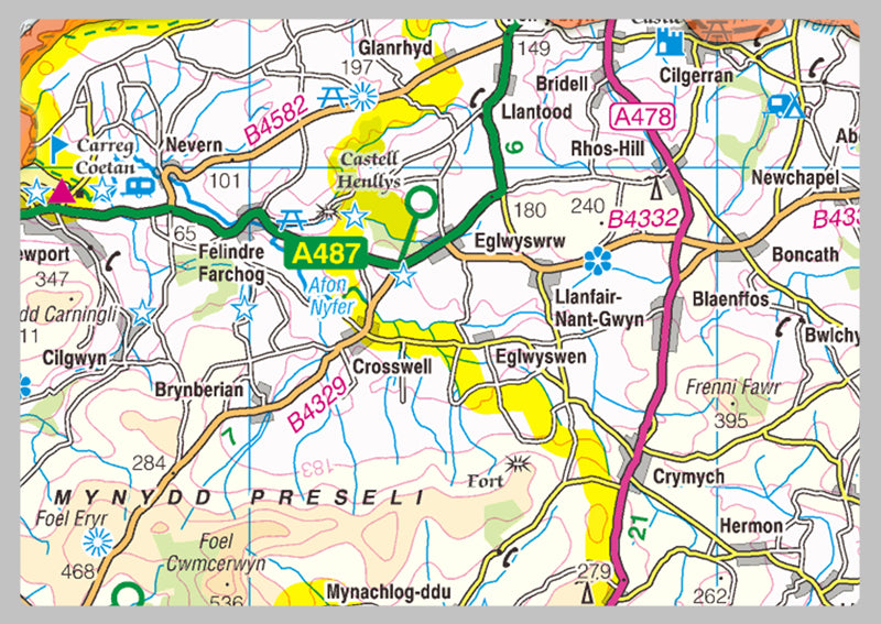 Pembrokeshire County Map
