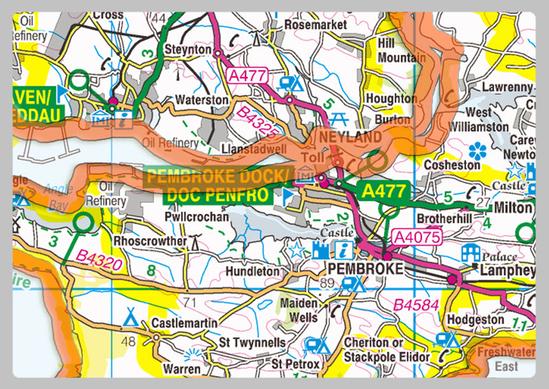 Pembrokeshire County Map
