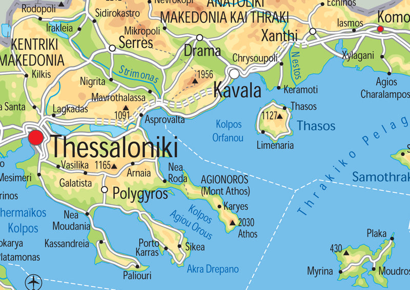 Illustrated Map of Greece