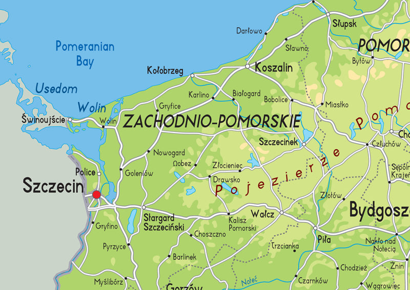 Illustrated Map of Poland