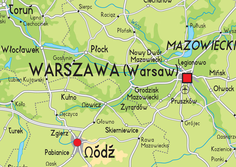 Illustrated Map of Poland