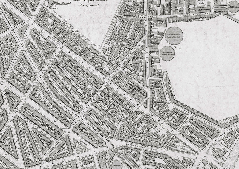 London 1872 Ordnance Survey Map - Sheet LIV - Pimlico