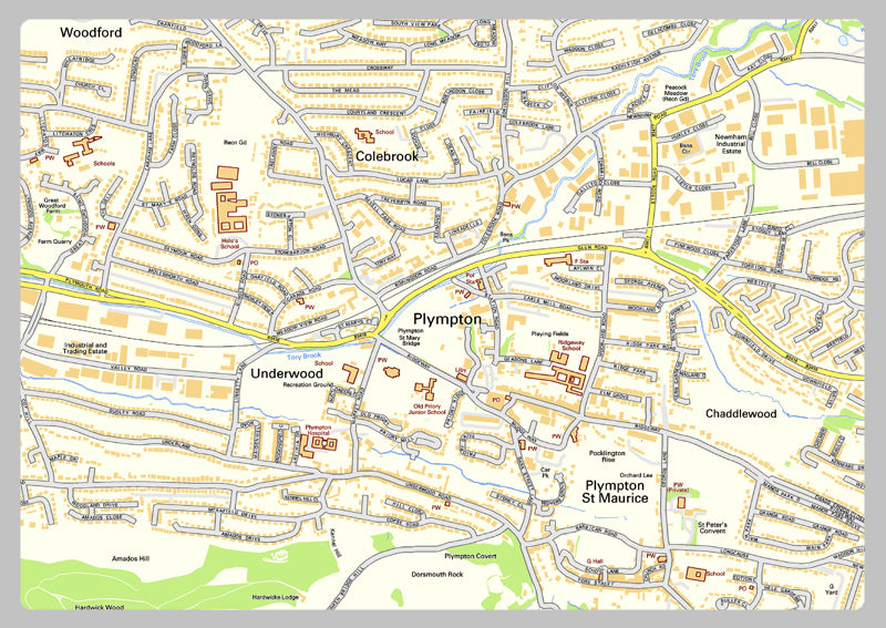 Plymouth Street Map