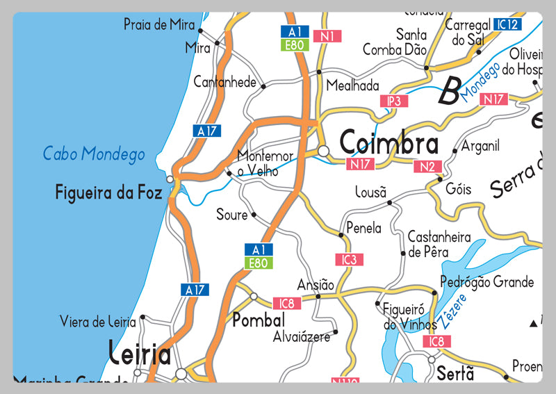 Portugal Road Map I Love Maps portugal-road-map-i-love-maps