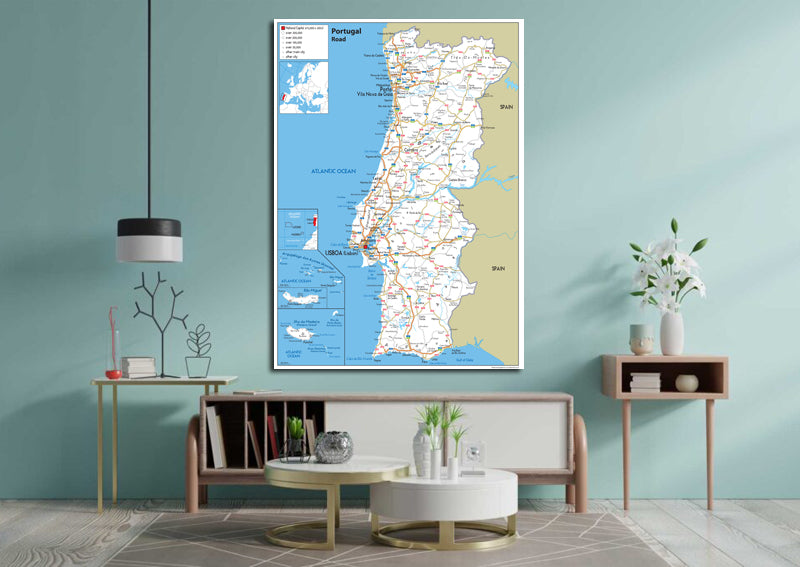 Portugal Road Map I Love Maps portugal-road-map-i-love-maps