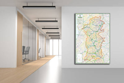 Powys County Map– I Love Maps