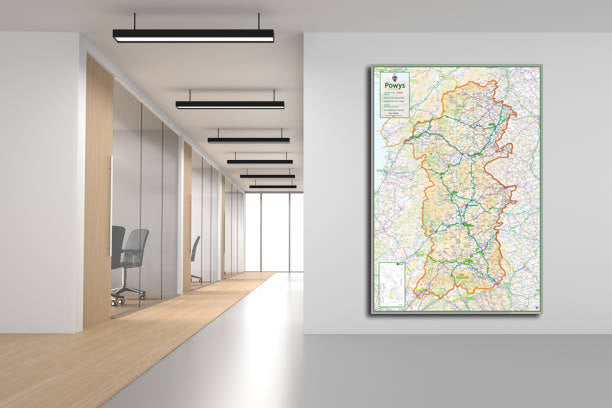 Powys County Map