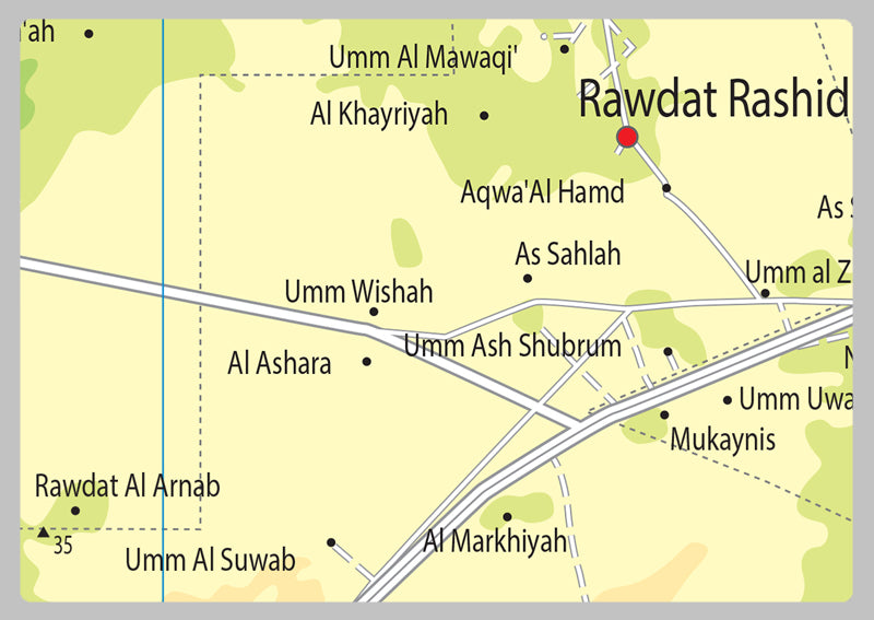 Qatar Physical Map