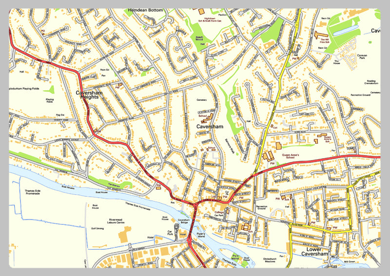 Reading Street Map
