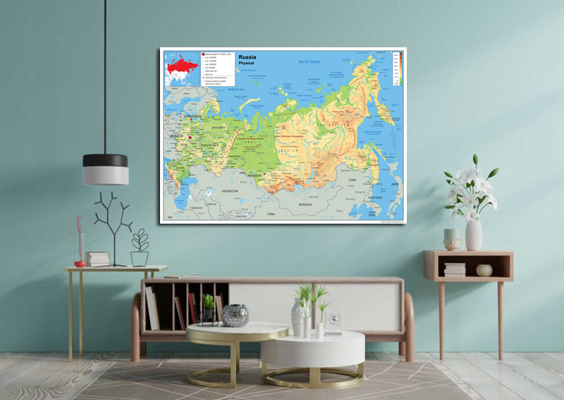 Russia Physical Map
