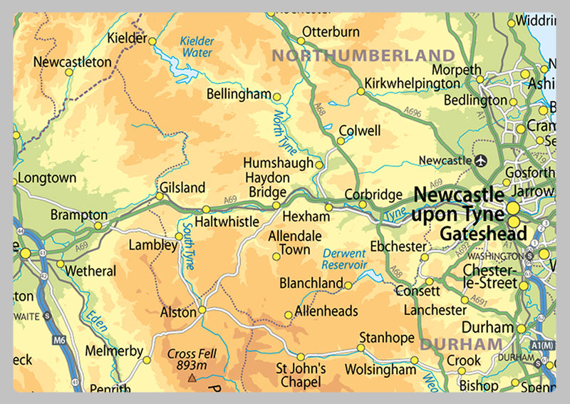 Scotland Physical Map