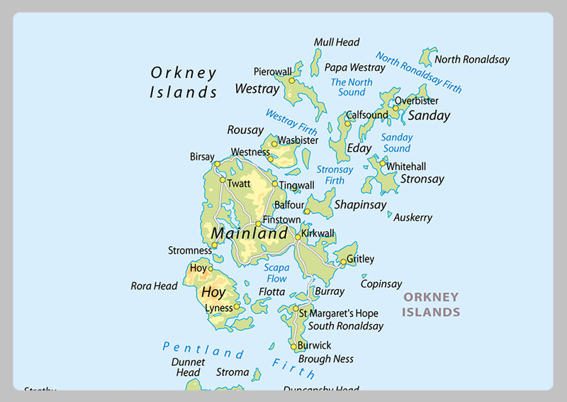 Scotland Physical Map