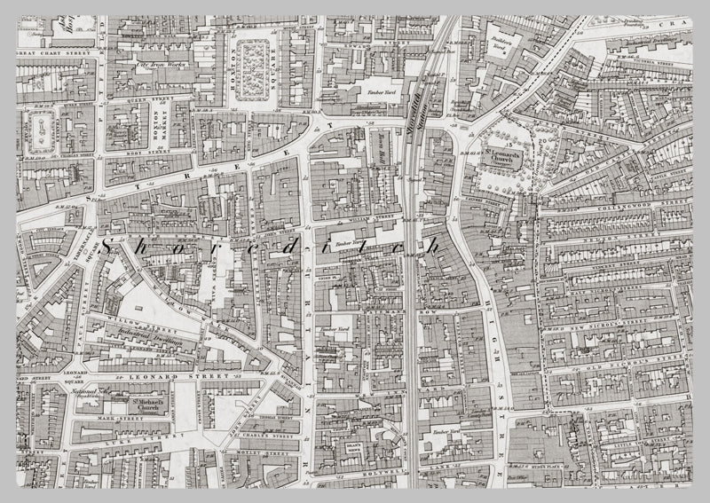 London 1872 Ordnance Survey Map - Sheet XXVII - Shoreditch