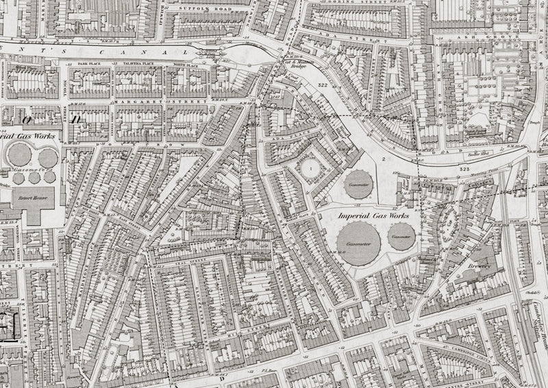 London 1872 Ordnance Survey Map - Sheet XXVII - Shoreditch