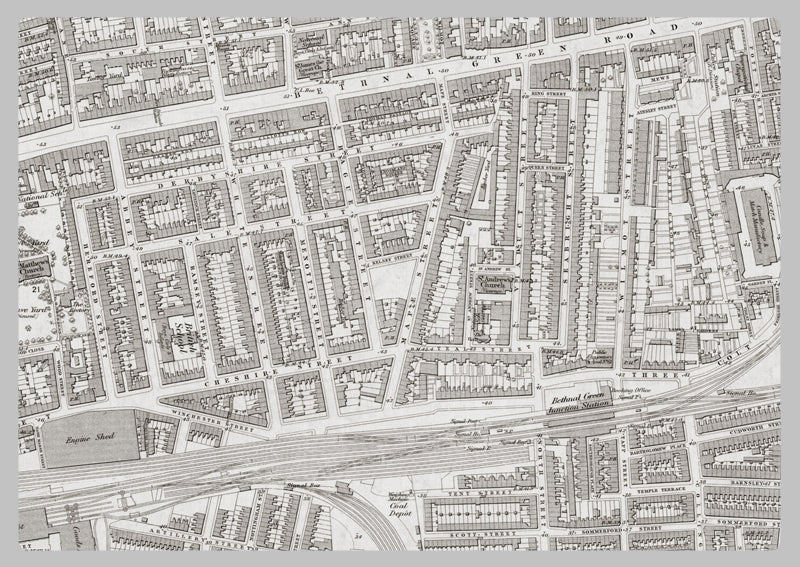 London 1872 Ordnance Survey Map - Sheet XXVII - Shoreditch