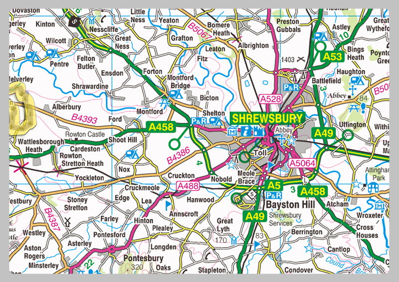 Shropshire County Map