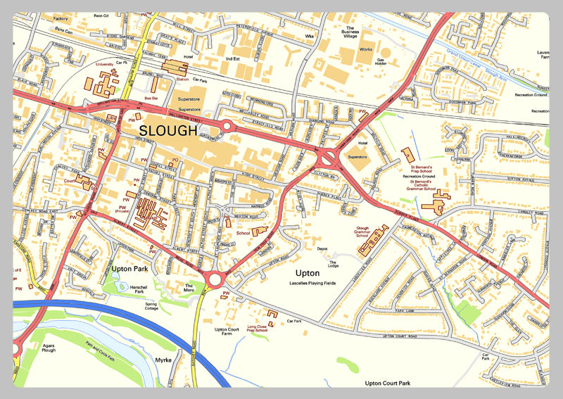 Slough Street Map